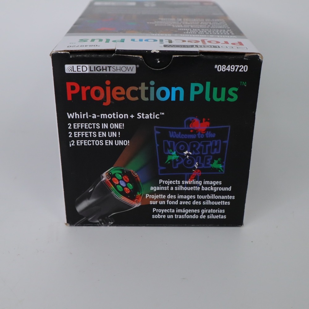 Lightshow Projection Christmas Holiday North Pole Whirl-a-Motion LED Spotlight - Picture 7 of 9
